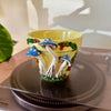 4" Mushie Pot: Yellow w/ Blue