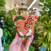 4" Mushie Pot: Pink w/ Morels