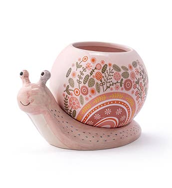 2.75” Pink Snail Planter