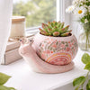 2.75” Pink Snail Planter