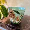6" Mushie Pot: Sky Blue w/ Morels
