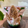 8" Mushie Pot: Blush Pink w/ Morels
