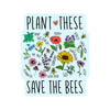 Plant These Sticker