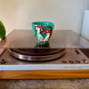 3" Mushies Pot: Teal w/ Red Mushies