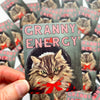 Granny Energy Cat Sticker