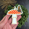 Mushroom and Butterfly Sticker