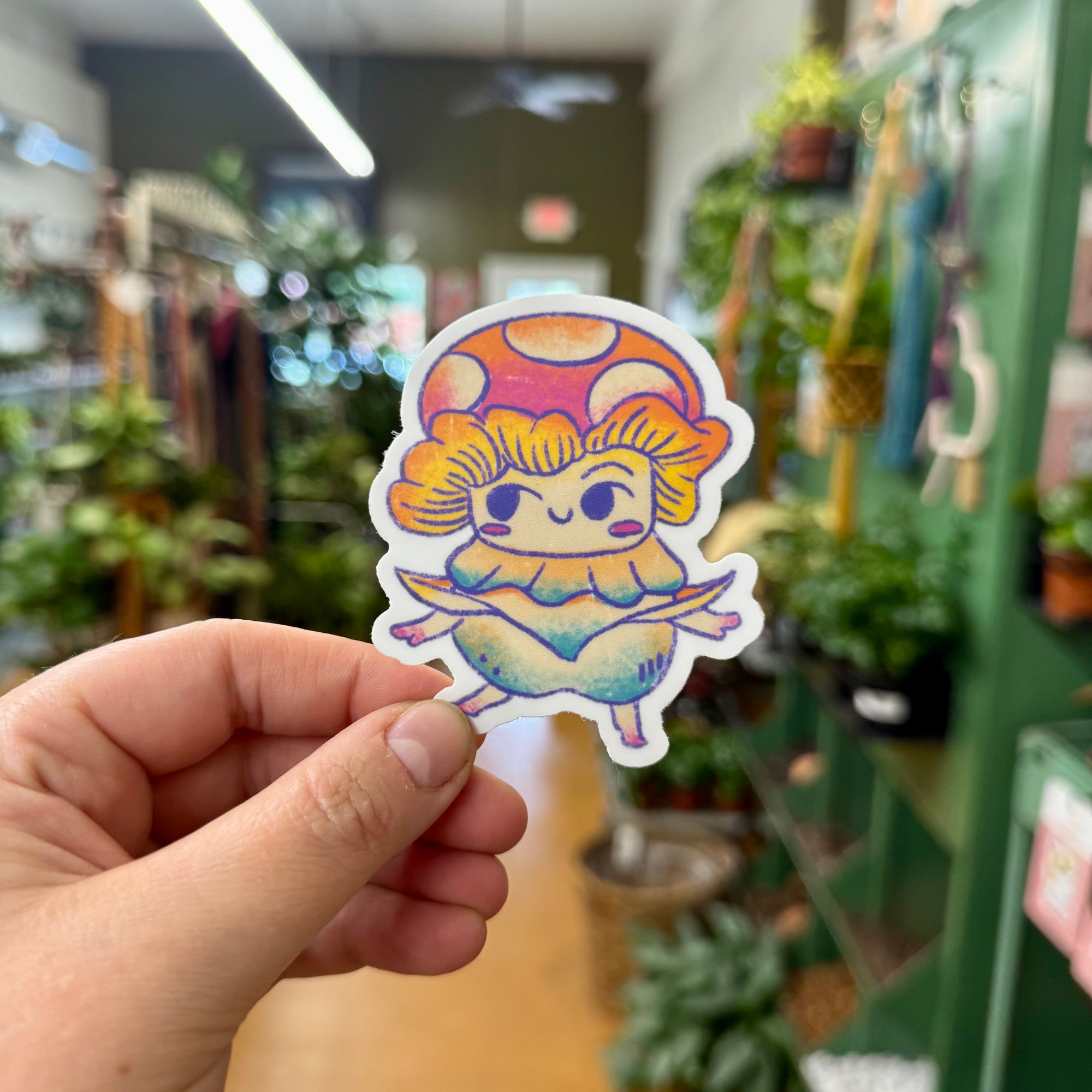 Mushroom Flower Sticker