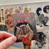 Granny Energy Cat Sticker