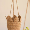 Woven Seagrass Hanging Planter