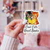 Cool Cats Read Books Sticker