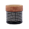 Black & Tan Geometric Planter