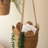 Woven Seagrass Hanging Planter