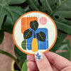 Tall Pot Abstract Sticker