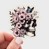 Skull Floral Sticker
