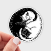 Yin Yang Cats Sticker