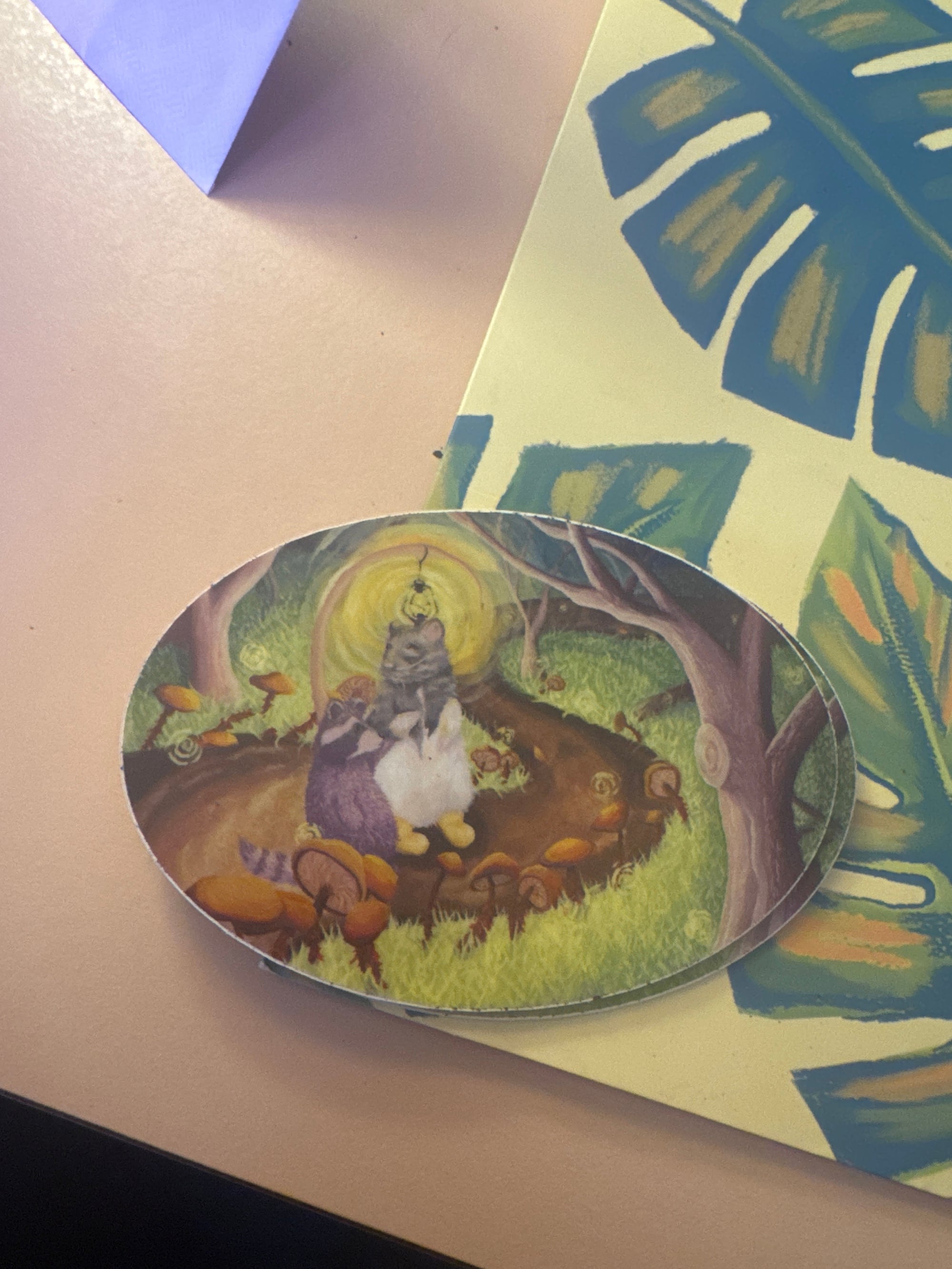 Mouse & Raccoon Sticker