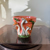 4" Mushie Pot: Pink w/ Burnt Orange