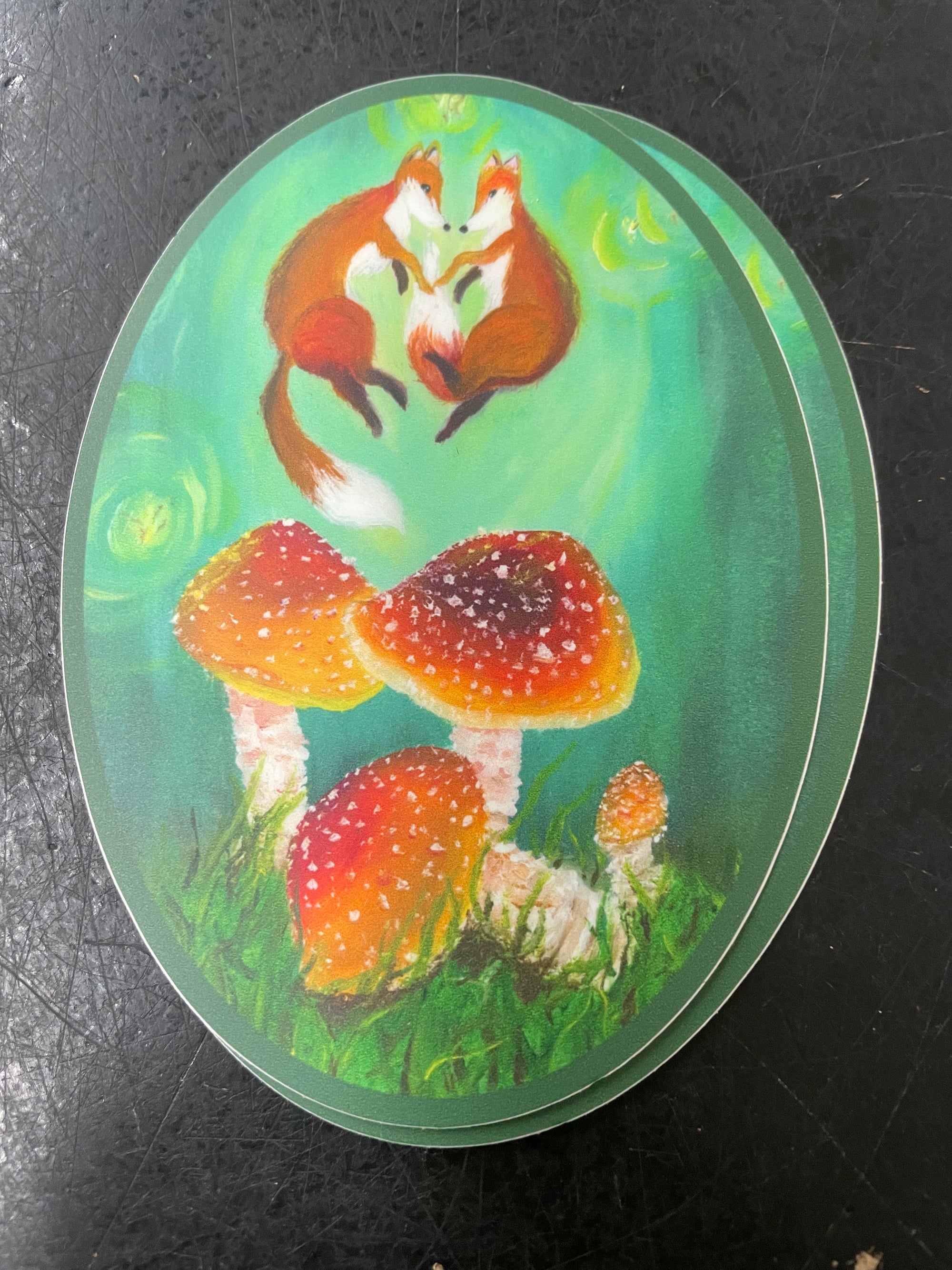 Fox Mushroom Sticker