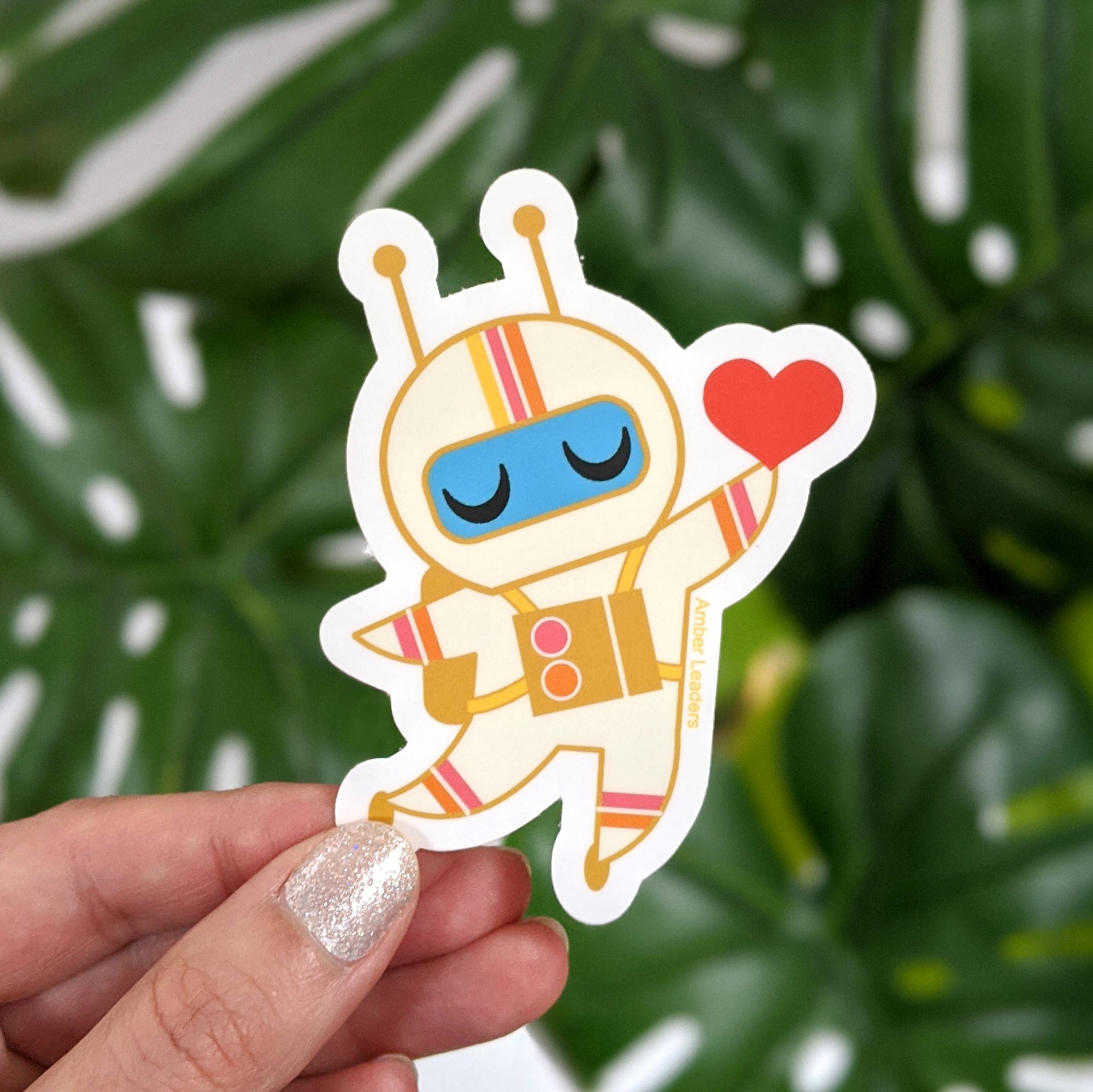 Astronaut Heart Sticker