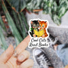 Cool Cats Read Books Sticker