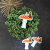 Mushroom and Butterfly Sticker