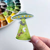 Abduction Cats Sticker