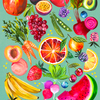 Fruit & Vegetable Print 8x10