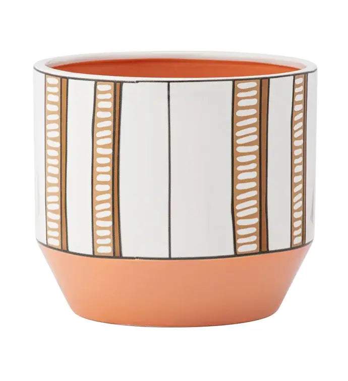 6” 2-Tone Stripes Planter