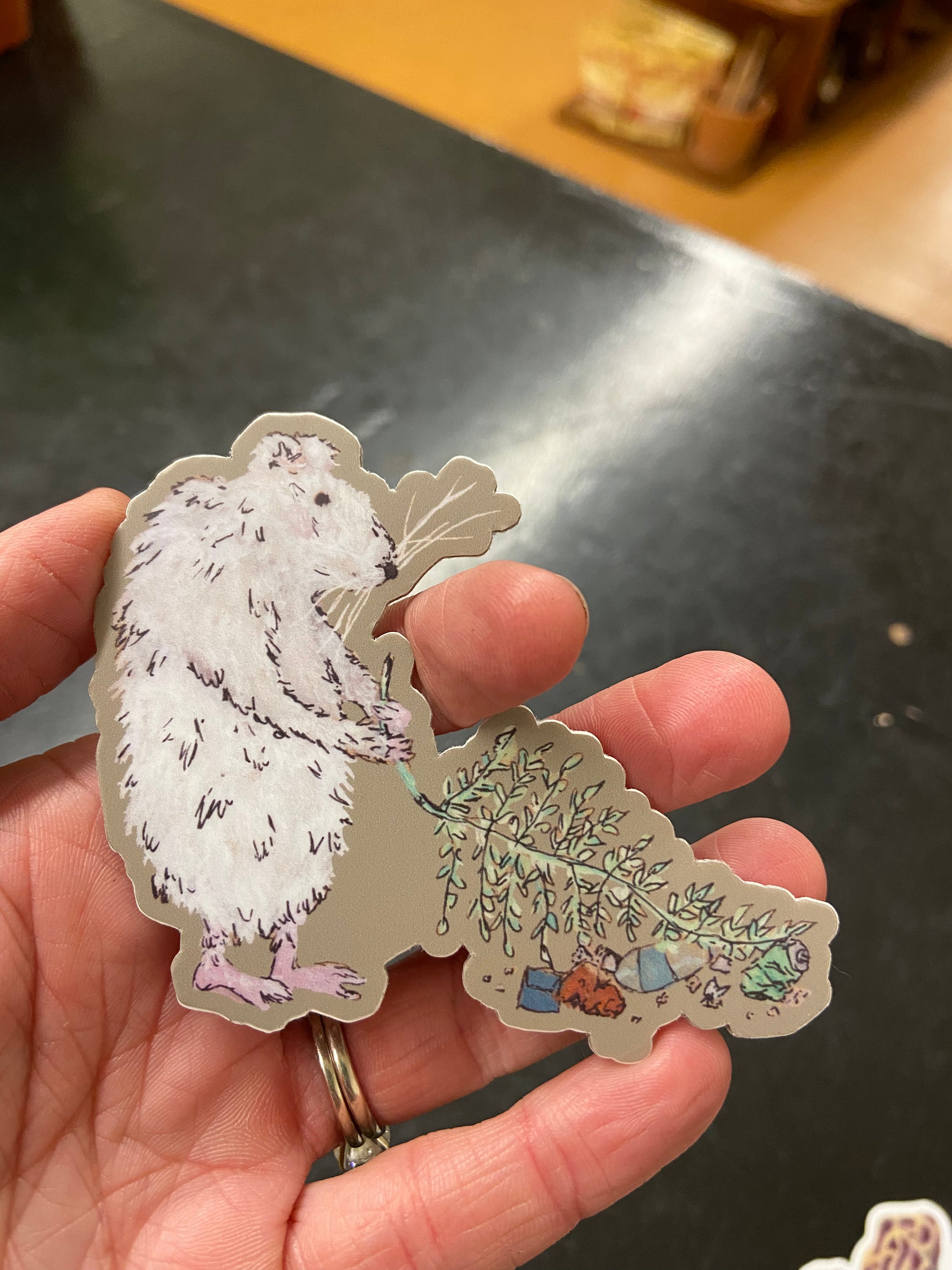 Mouse Cleaner Sticker