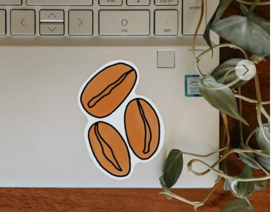 Coffee Bean Sticker