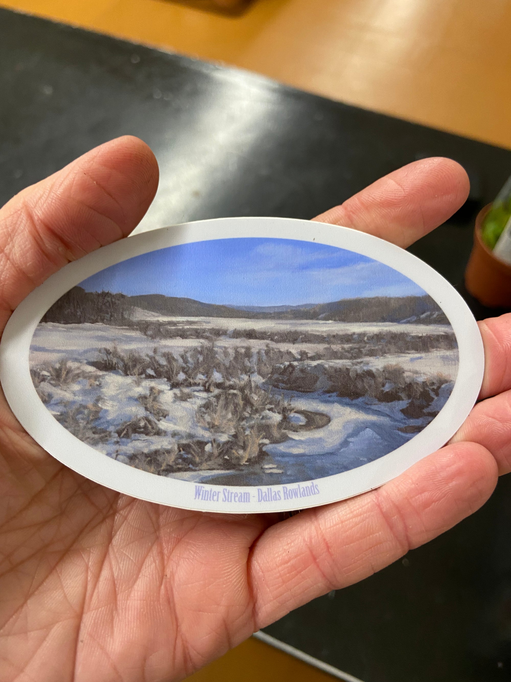 Winter Stream Sticker